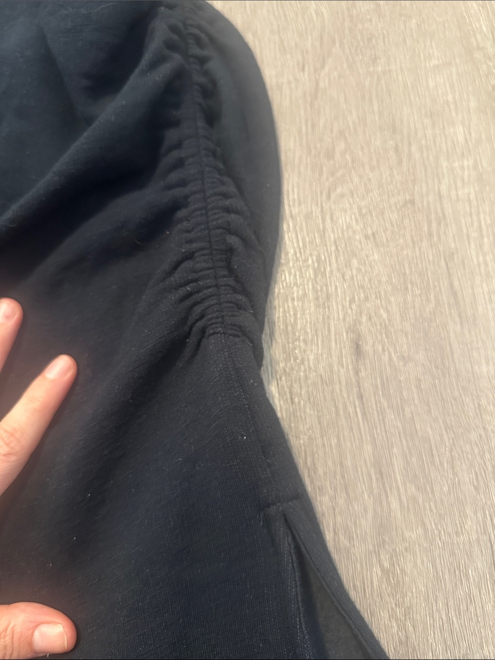 Anthropologie Daily Practice Mock-Neck Ruched Midi Dress - Picture 5 of 10